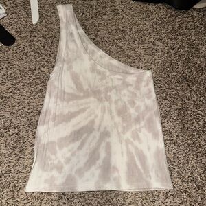 American Eagle Outfitters Ribbed Knit Top - Cream